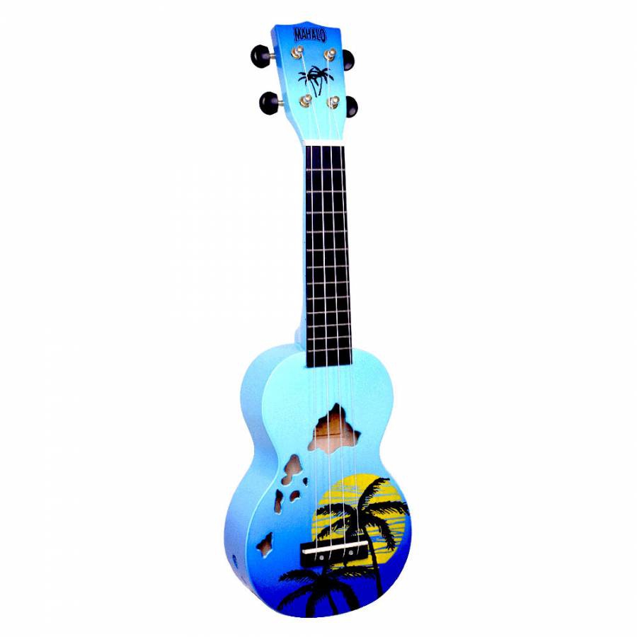 Mahalo Soprano Ukulele (Hawaii Blue Burst)