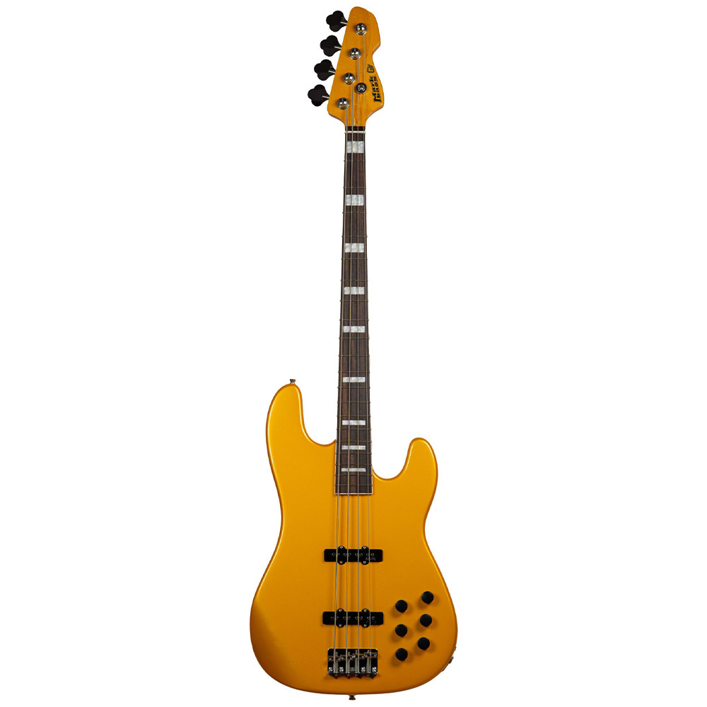 Markbass MB GV 4 Gloxy Serisi Aktif Manyetik Metallic Yellow Bas Gitar - Görsel 5