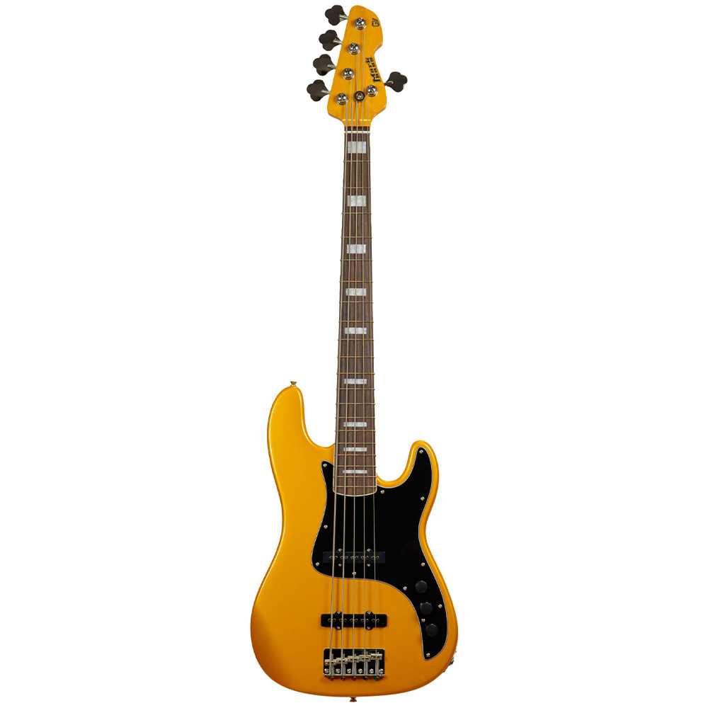 Markbass MB GV 5 Gloxy Serisi Gülağacı Klavye Metallic Yellow 5 Telli Bas Gitar - Görsel 2