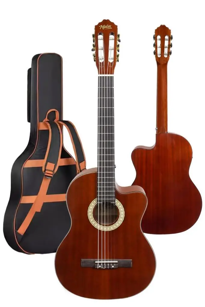 Midex X48 Profesyonel Masif Ağaç Ekolayzerli Elektro Klasik Gitar Seti 4/4 Üst Segment - Görsel 3