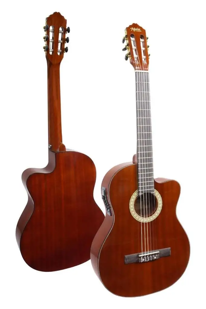 Midex X48 Profesyonel Masif Ağaç Ekolayzerli Elektro Klasik Gitar Seti 4/4 Üst Segment - Görsel 4