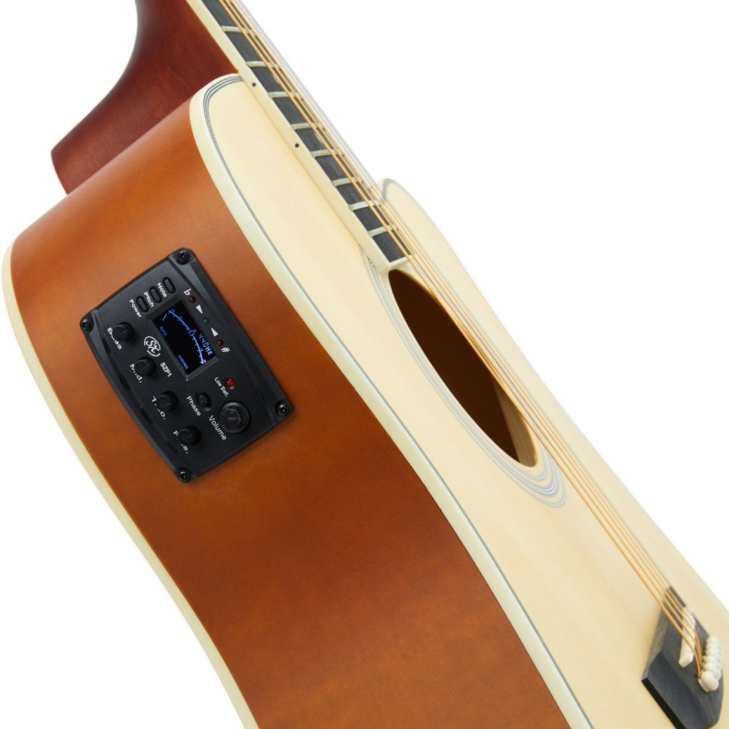 SX SD104CE Elektro Akustik Gitar (Natural) - Görsel 2