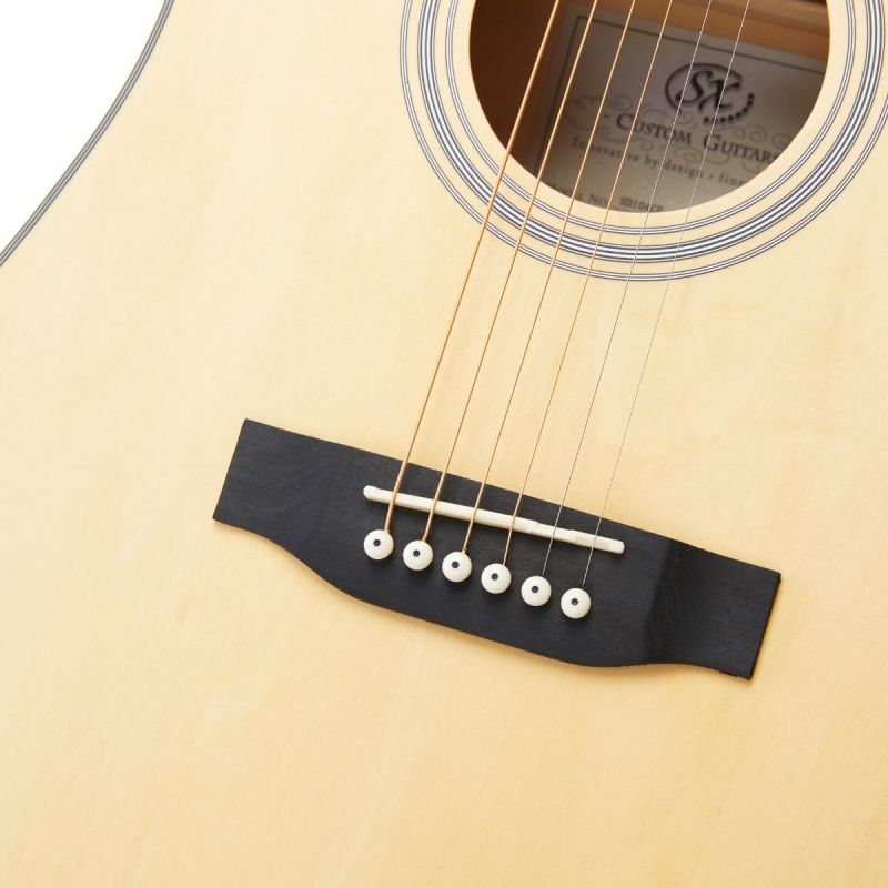 SX SD104CE Elektro Akustik Gitar (Natural) - Görsel 4
