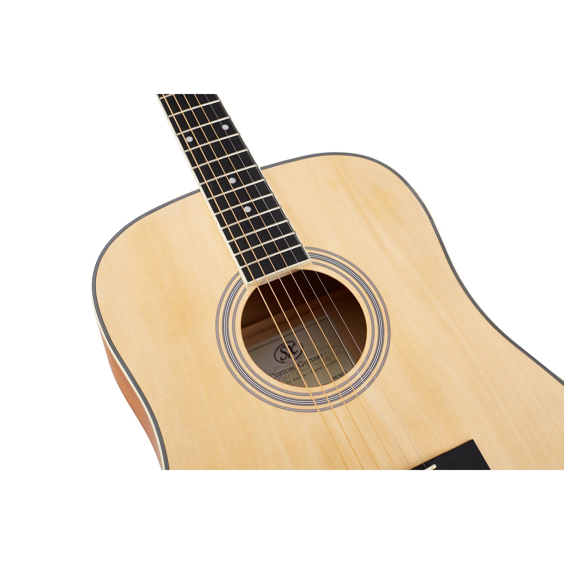 SX SD104K Akustik Gitar (Natural) - Görsel 4