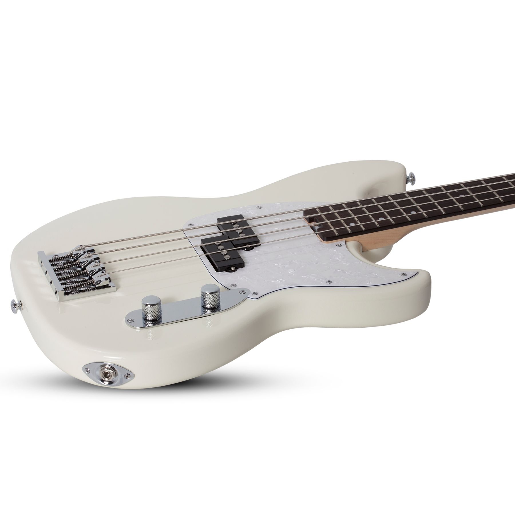 Schecter Banshee Bass Bas Gitar (Vintage Olympic White) - Görsel 3