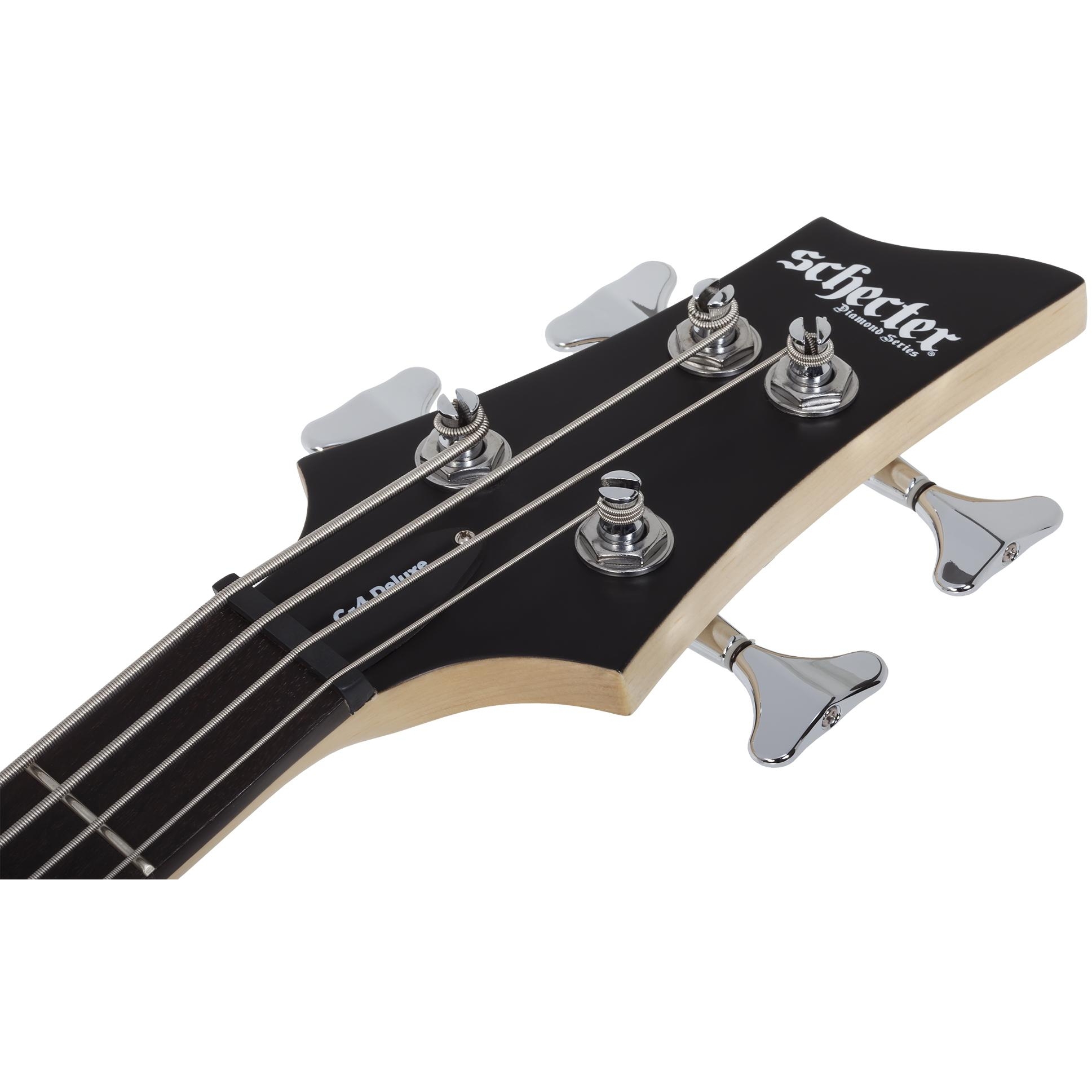 Schecter C-4 Deluxe Bas Gitar (Satin Black) - Görsel 5