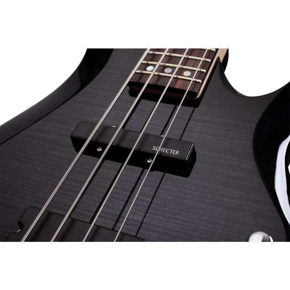 Schecter C-4 Deluxe Bas Gitar (See-Thru Black) - Görsel 2