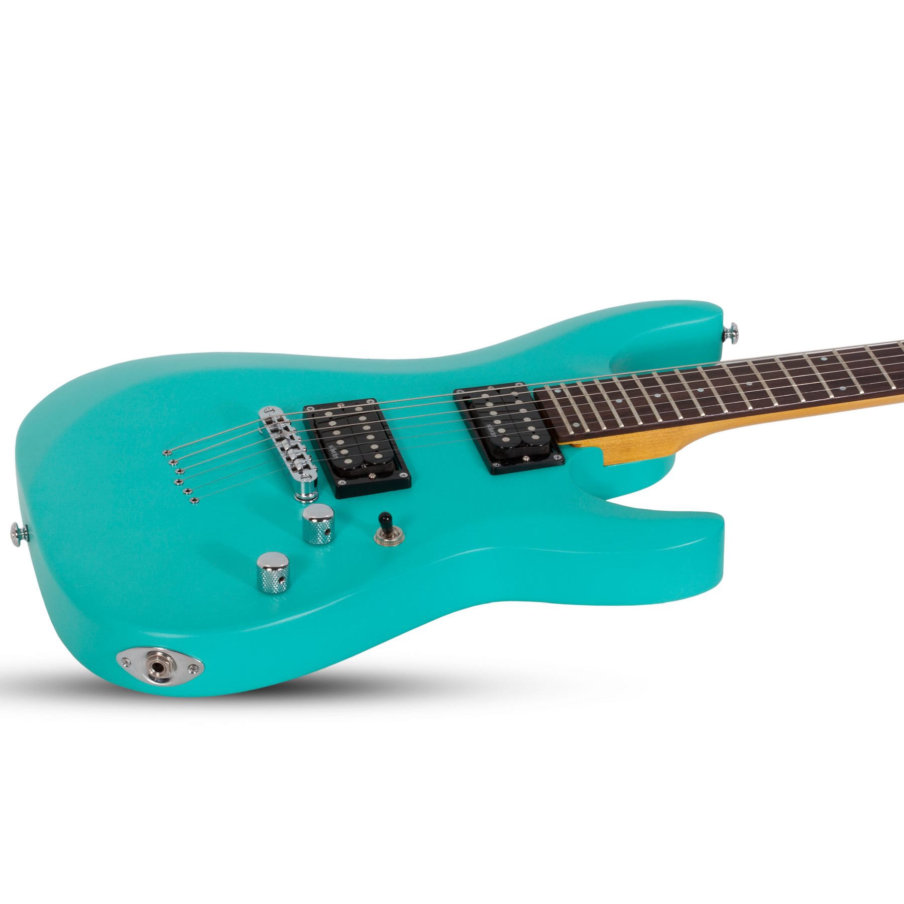 Schecter C-6 Deluxe Elektro Gitar (Satin Aqua) - Görsel 2