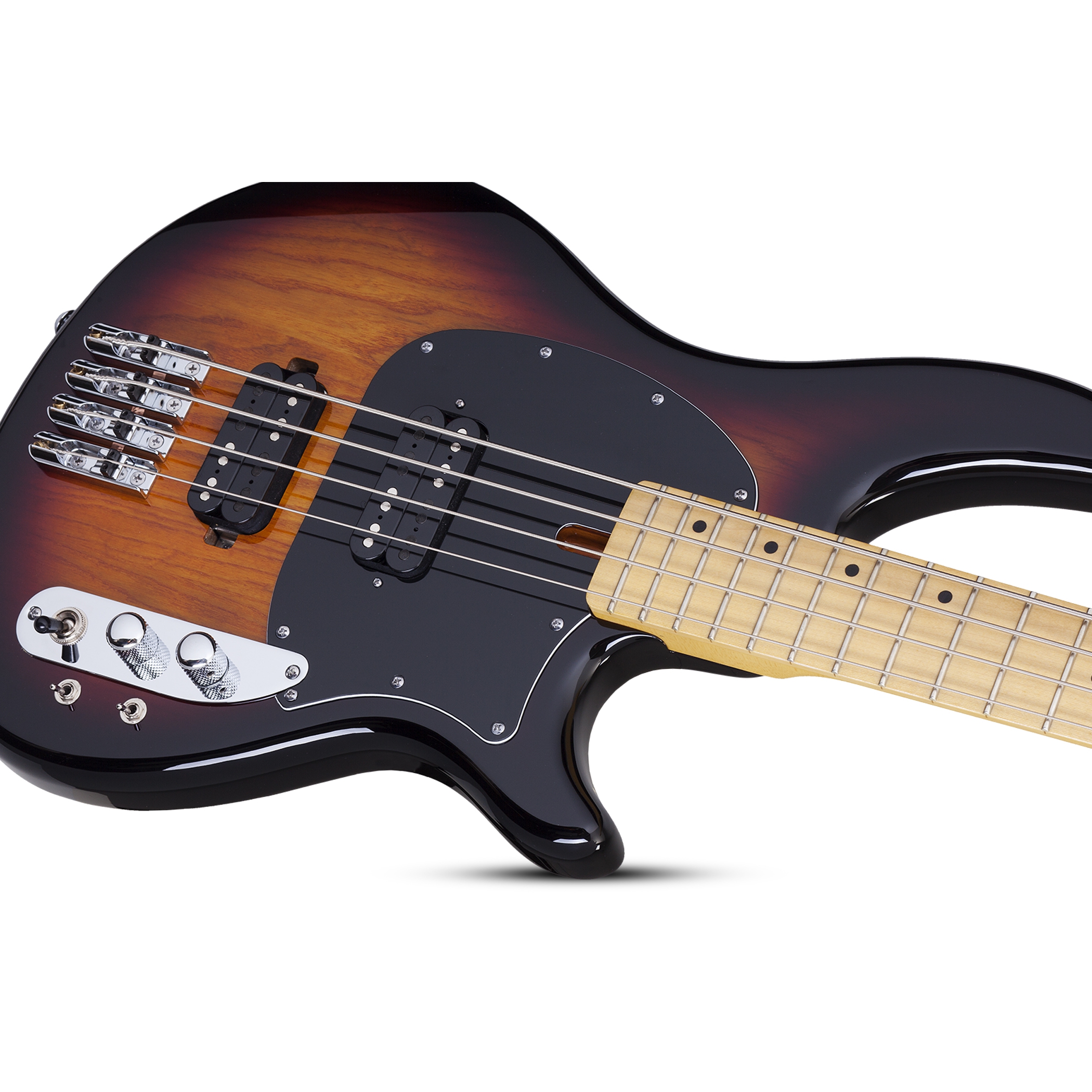 Schecter CV-4 Bass Gitar (3-Tone Sunburst) - Görsel 3