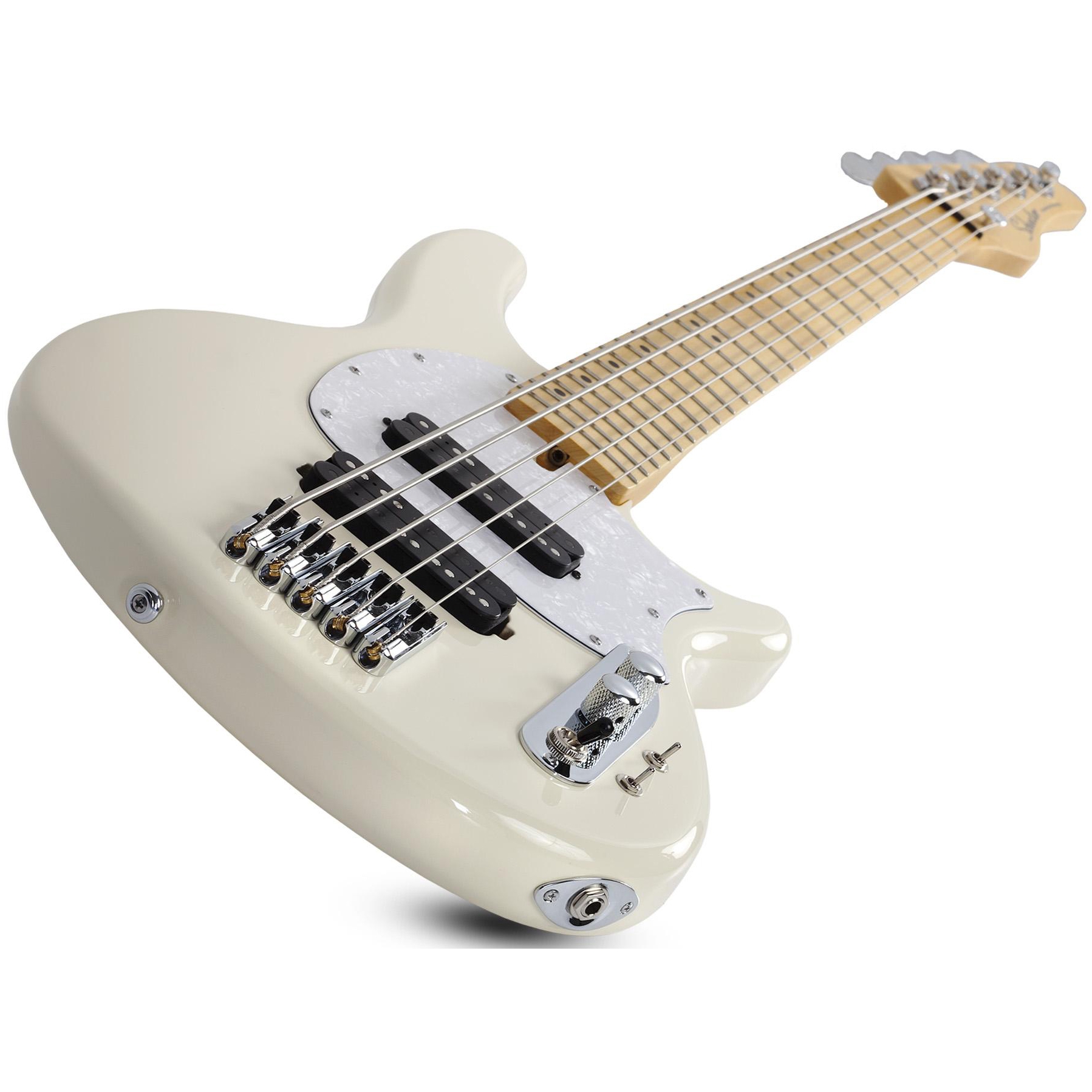Schecter CV-5 5 Telli Bas Gitar (Ivory) - Görsel 2