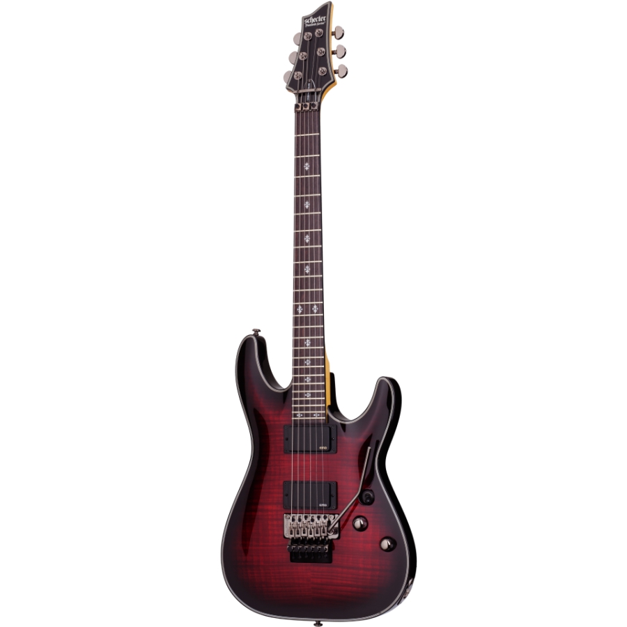 Schecter Damien Elite-6 FR Elektro Gitar (Crimson Red Burst)