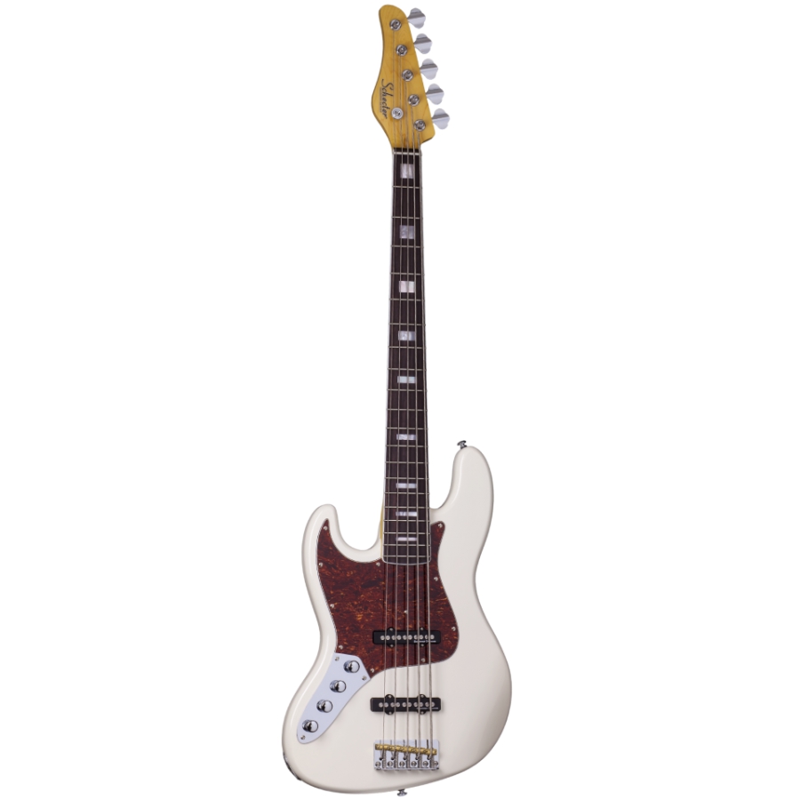 Schecter Diamond-J 5 Plus LH Solak Bas Gitar (Ivory)