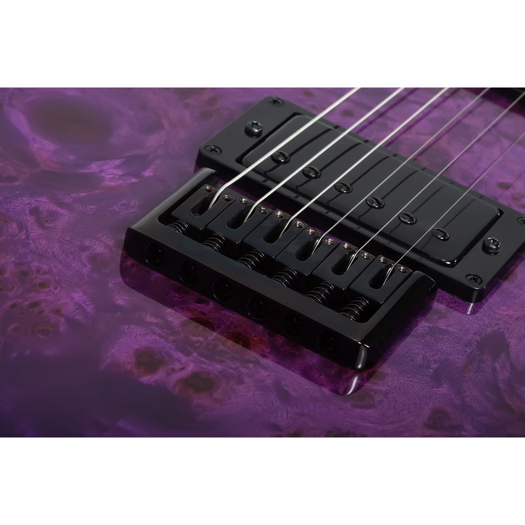 Schecter PT Standard Elektro Gitar (Purple Burst Burl) - Görsel 3