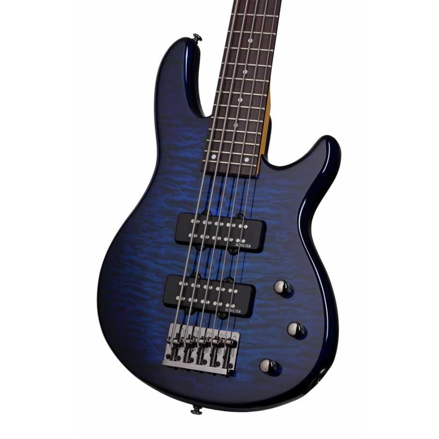 Schecter Raiden Special-5 Bas Gitar (See-Thru Blue Burst) - Görsel 3
