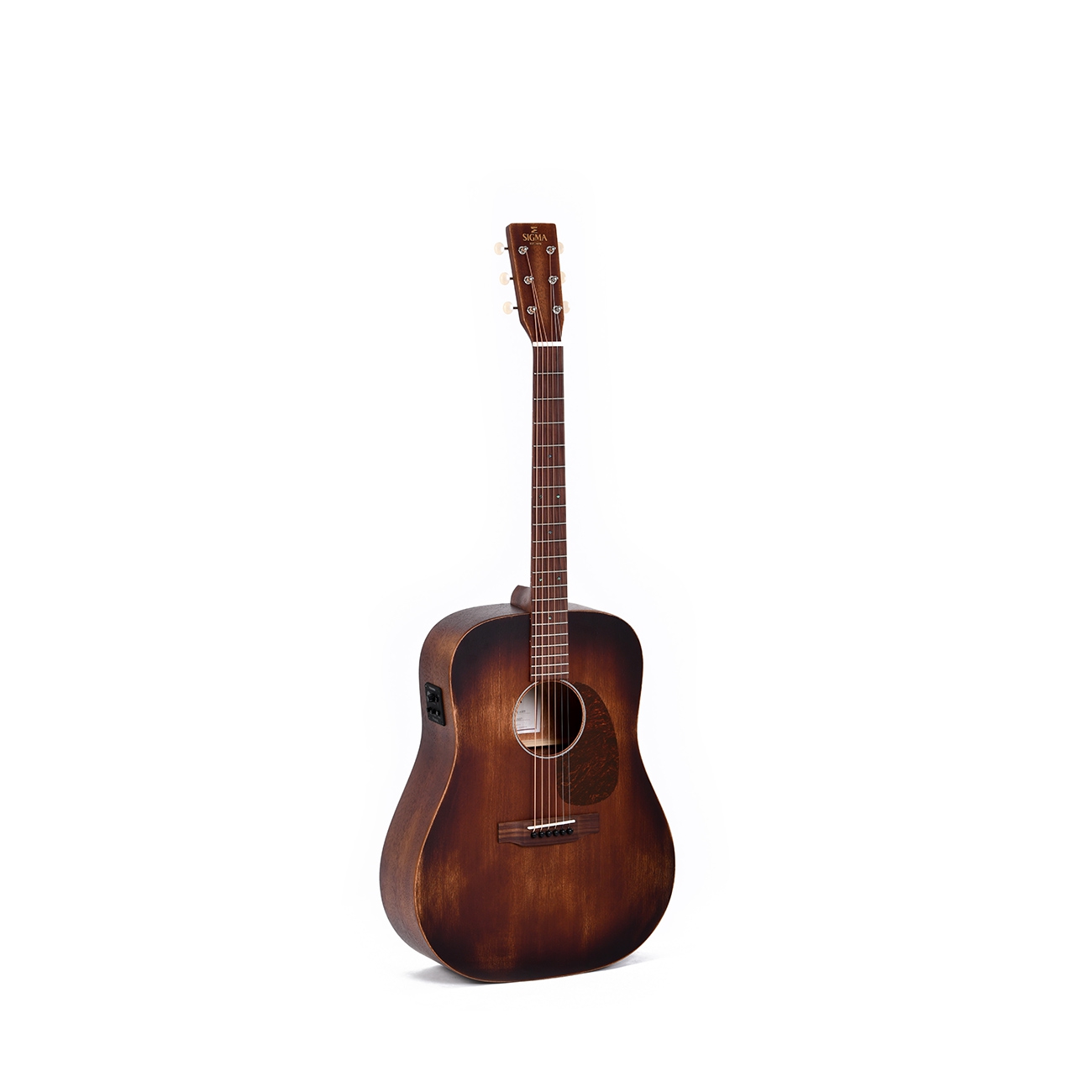 Sigma DM-15E-AGED Elektro Akustik Gitar (Distressed Satin)