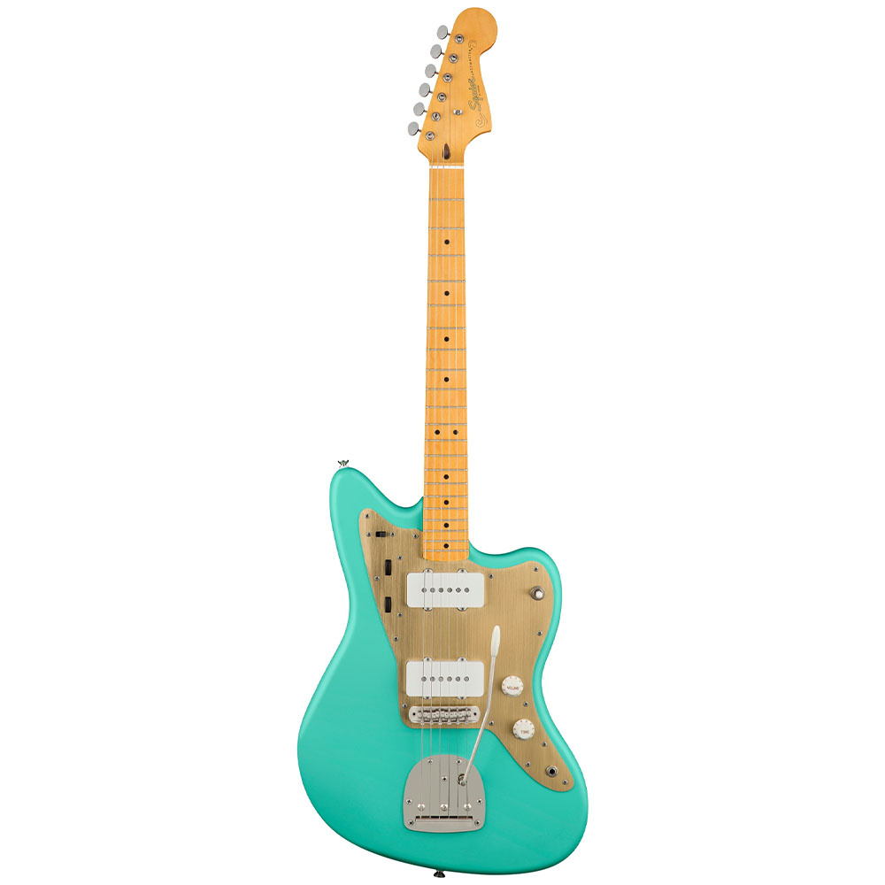 Squier 40th Anniversary Jazzmaster Vintage Edition Akçaağaç Klavye Yeşil Elektro Gitar