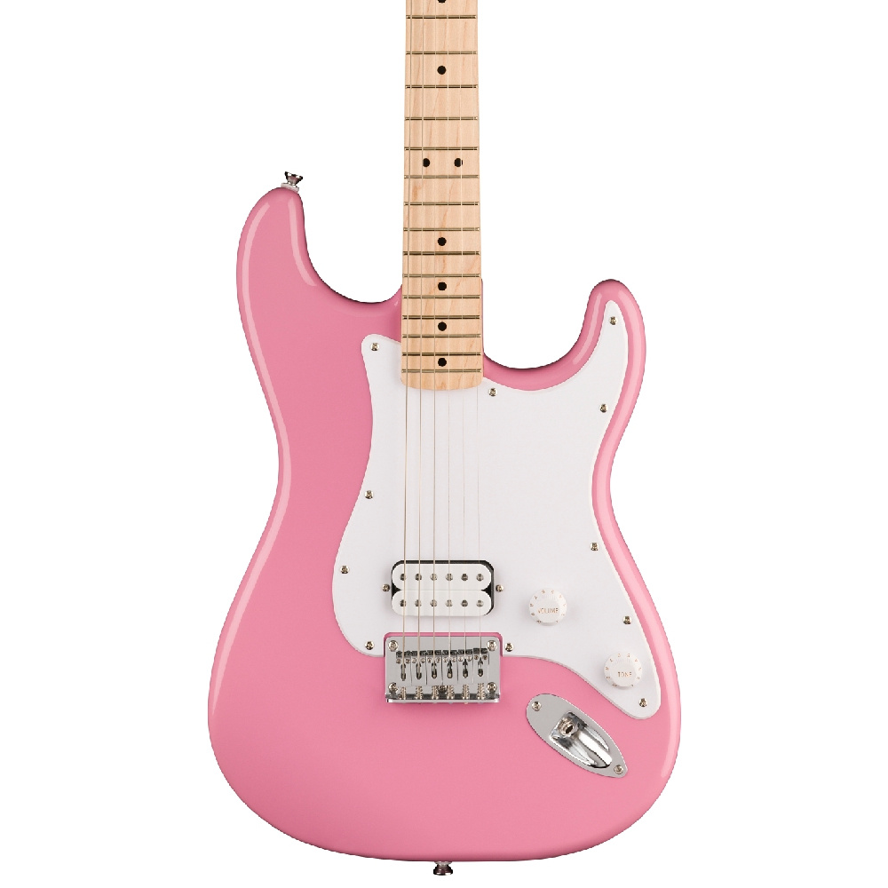 Squier Sonic Stratocaster Hard Tail H Akçaağaç Klavye Flash Pink Elektro Gitar - Görsel 2