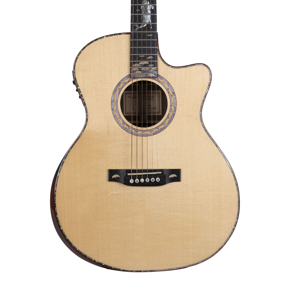 TYMA V-40E Elektro Akustik Gitar - Görsel 12