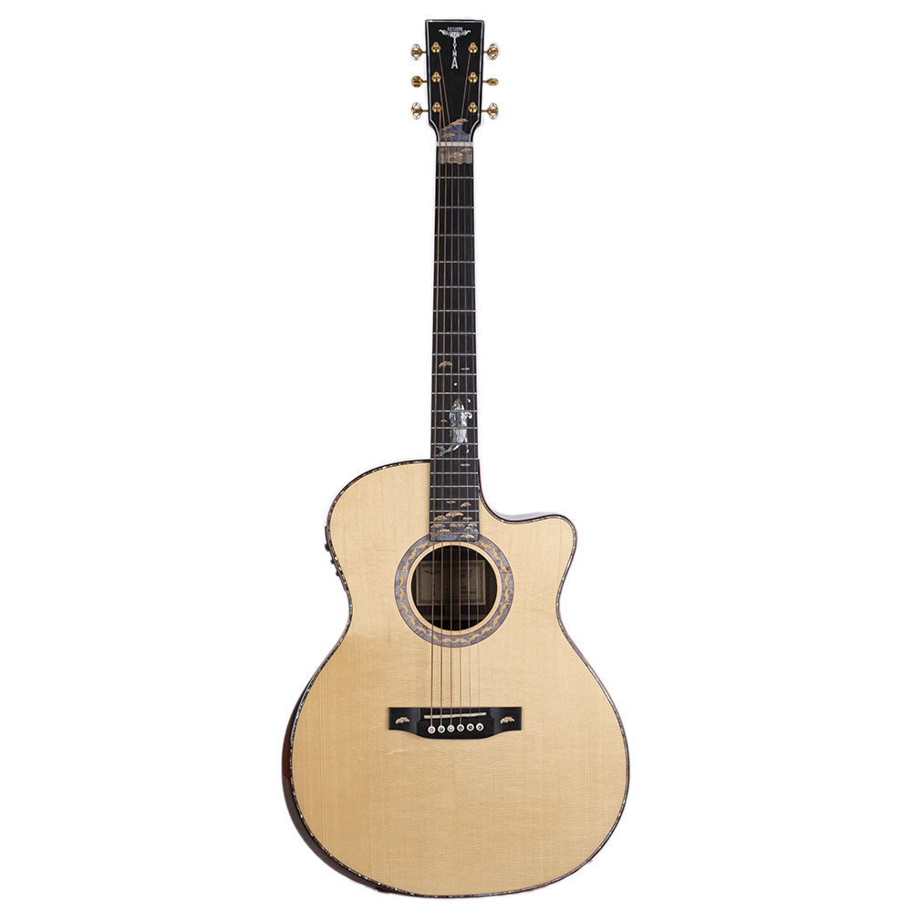 TYMA V-40E Elektro Akustik Gitar - Görsel 5
